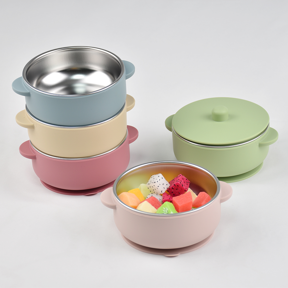 Baby Food Jars With Lids - Cuenco de entrenamiento para bebé de